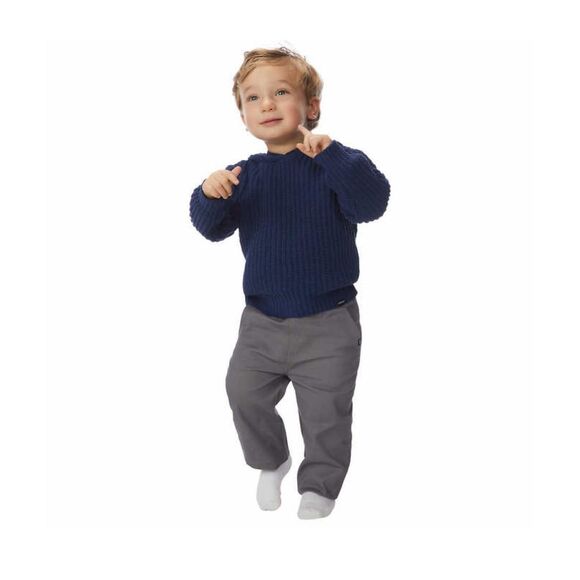 NWT DKNY Kids’ Chenille 2-Piece Set 4T Blue Hoodie Sweater Gray Elastic Pants - Picture 2 of 10